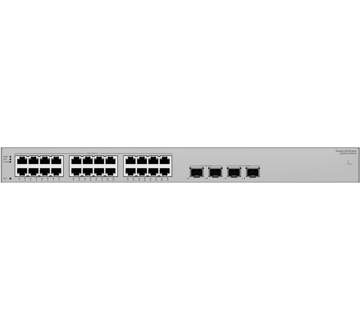 HUB-HUAWEI 24 PORT 10/100/1000BASE-T PORTS 2x10GE SFP+ PORT 2.2x5GE - HW-S220S-24T4JX