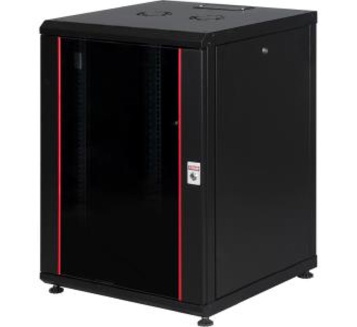 KABIN-LANDE PROLINE 22U 600x800 DİKİLİ TİP KABİNET İÇ ORTAM(INDOOR) CAM LAPAK SİYAH TEKERLEKSİZ - ( LN-PR22U6080-BL-121 )