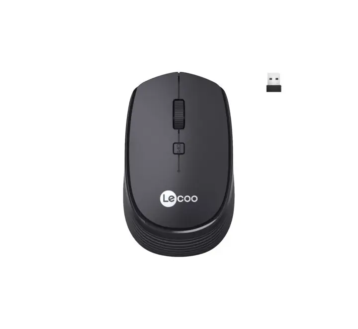 MOUSE-LENOVO LECOO WS202 1600DPI 4 TUŞLU LABLOSUZ SİYAH MOUSE