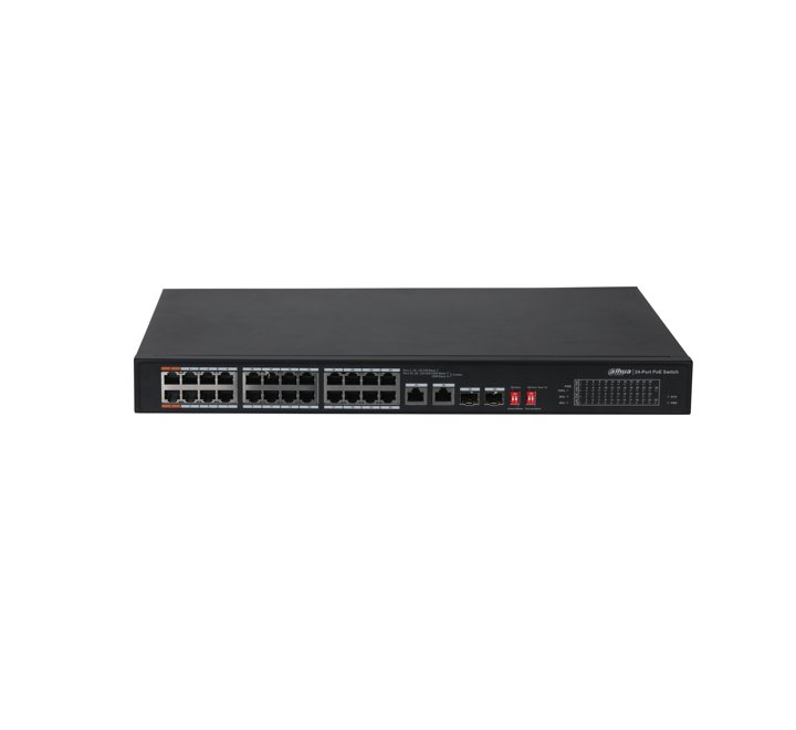 HUB-DAHUA PFS3226-24ET-240 24 PORT 10/100 2xSFP 240W POE SWITCH