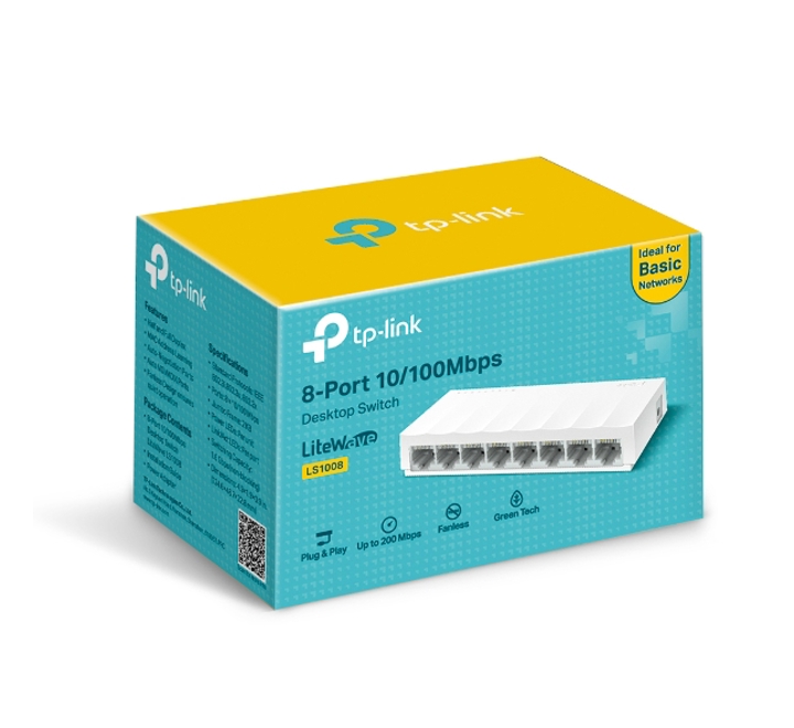 HUB-TP-LINK LS1008 8 PORT 10/100 DESKTOP SWITCH