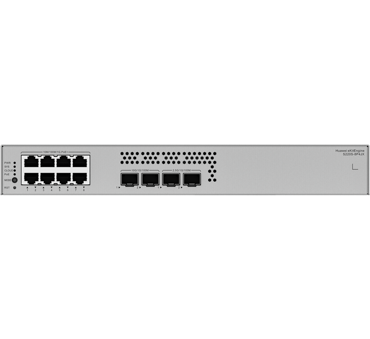 HUB-HUAWEI 8PORTS 10/100/1000BASE-T PORTS(12W POE) 2x10GE SFP PORTS - HW-S220S-8P4JX