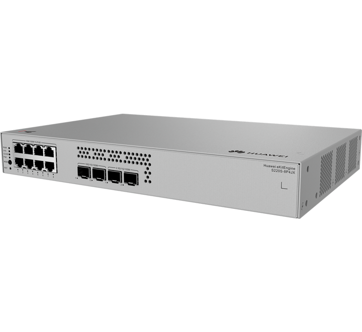 HUB-HUAWEI 8PORTS 10/100/1000BASE-T PORTS(12W POE) 2x10GE SFP PORTS - HW-S220S-8P4JX