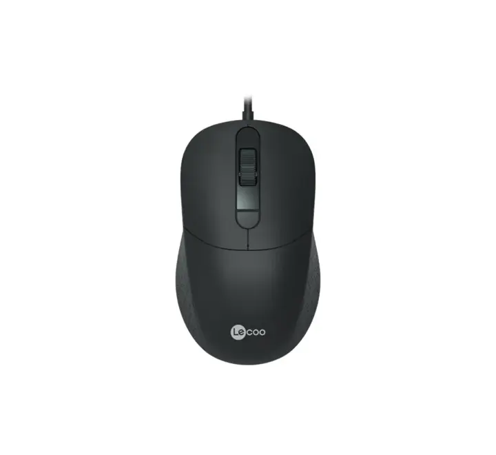 MOUSE-LENOVO LECOO MS102 2400DPI 4 TUŞLU USB SİYAH OPTİK MOUSE