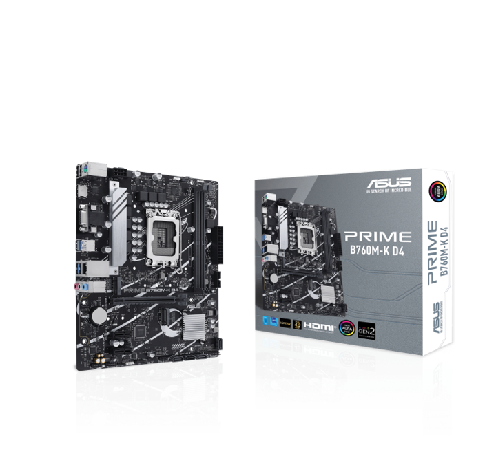 MBI- ASUS PRIME B760M-K D4 1700P USB3.2 2* DDR4 HDMI/VGA PCIe4.0 ANAKART