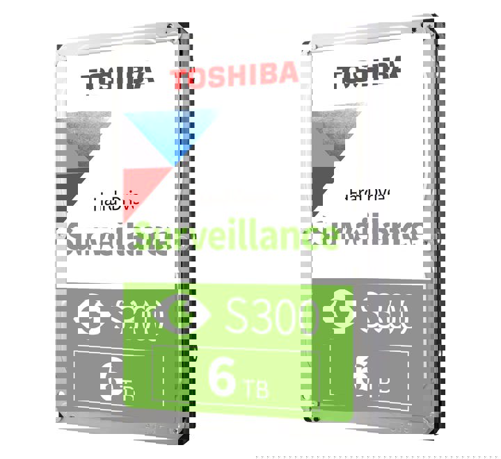 HDD-TOSHIBA 3.5" 6TB S300 SATA3 7200RPM 256MB 180TB/Y 7/24 K.CİHAZI HDD - ( HDWT860UZSVA )