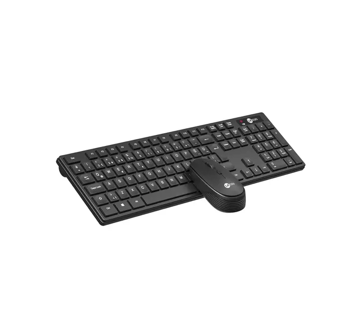 KLAVYE-LENOVO LECOO KM2001 KABLOSUZ Q/TR SİYAH KLAVYE MOUSE SET