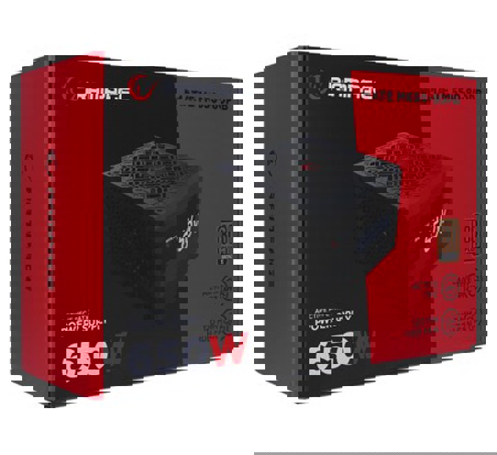 PWR-RAMPAGE RMP-650-80PB 650W 14CM SİYAH FAN 80 PLUS BRONZE AKTİF PFC POWER SUPPLY