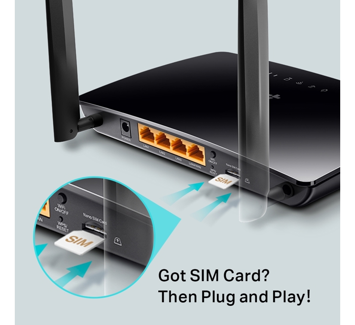 TP-LINK TL-MR6400 300Mbps 4G WRL. ROUTER