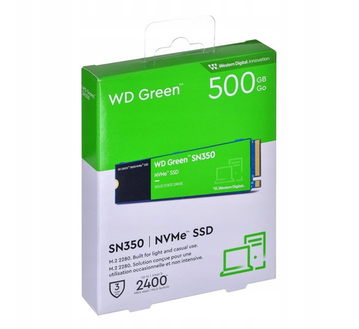 HDD-WD GREEN 480GB 2.5" SATA3.0 7mm SSD 545MB/S (WDS480G3G0A)