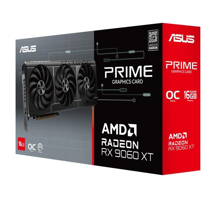 VGA-ASUS 16GB PRIME AMD RADEON RX 9060 XT GDDR6 E.KARTI - ( RX9060XT-O16G OC )