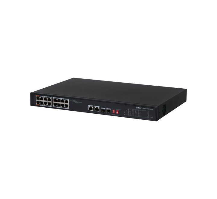 HUB-DAHUA PFS3218-16ET-135 16 PORT 10/100 135W POE YONETILMEZ SWITCH