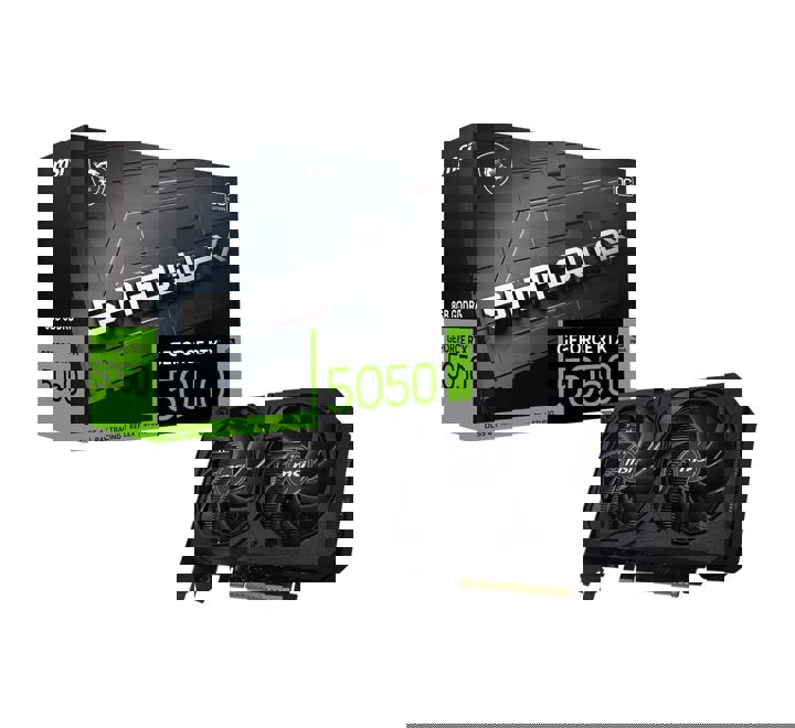 VGA-MSI 8GB GEFORCE RTX5050 SHADOW 2X OC GDDR6 128Bit DX12 PCI-E E.KARTI