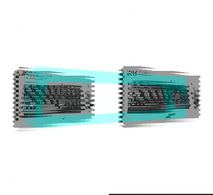 KLAVYE-LOGITECH MK120 KABLOLU SET Q TR USB SİYAH